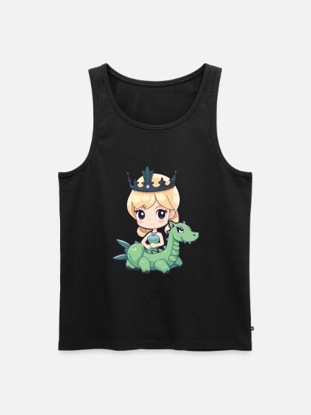 Prinzessin Drache Comic - Männer Premium Bio Tank Top -
