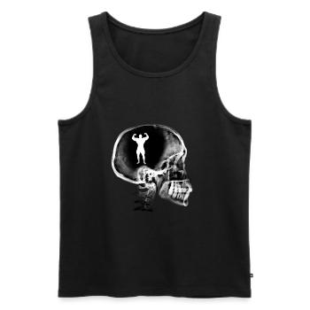 Amateur Bodybuilding Gift Humor Passion - Men's Premium Organic Tank Top - black - Front - Michal (187cm)