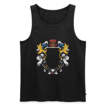 Wappen Symbol - Männer Premium Bio Tank Top - Schwarz - Vorne - AI Model Male 178 light (178cm)