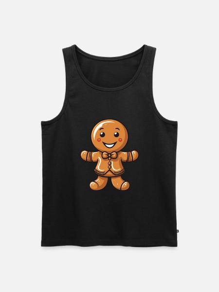 Gingerbread Christmas Biscuit Baking - Men's Premium Organic Tank Top -
