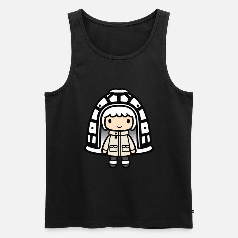 Winter Eskimo Iglu Niedlich - Männer Premium Bio Tank Top - undefined