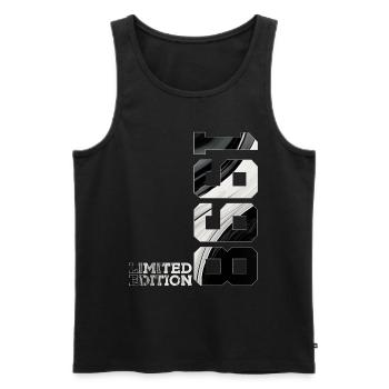LIMITED EDITION 1998 28TH BIRTHDAY - Men's Premium Organic Tank Top - black - Front - Michal (187cm)