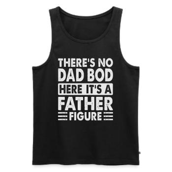 Ce n’est pas un corps de papa, c’est une figure paternelle - Débardeur bio Premium Homme - noir - Devant - AI Model Male 178 light (178cm)