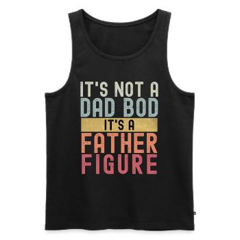 Es ist kein Dad Bod, es ist eine Vaterfigur - Männer Premium Bio Tank Top - Schwarz - Vorne - AI Model Male 178 light (178cm)