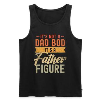 Es ist kein Dad Bod, es ist eine Vaterfigur - Männer Premium Bio Tank Top - Schwarz - Vorne - AI Model Male 178 light (178cm)