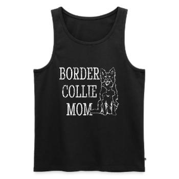 Conception unique de border collie pour - Débardeur bio Premium Homme - noir - Devant - AI Model Male 178 light (178cm)