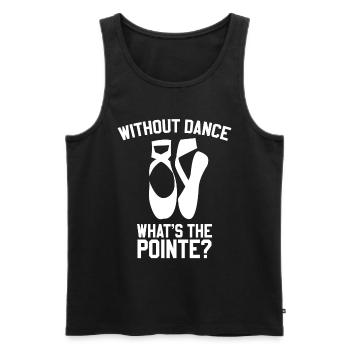 Elegante Balletttänzerin Mit Anmutigen Bewegungen - Männer Premium Bio Tank Top - Schwarz - Vorne - AI Model Male 178 light (178cm)