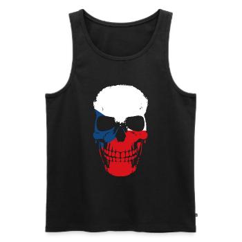 Tschechische Republik Flag Pride Czechia Prague - Männer Premium Bio Tank Top - Schwarz - Vorne - AI Model Male 178 light (178cm)