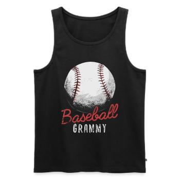 Funny Baseball Grammy Design for - Men's Premium Organic Tank Top - black - Front - Michal (187cm)