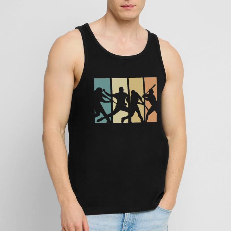 Conception de baseball rétro évolution pour Débardeur bio Premium Homme