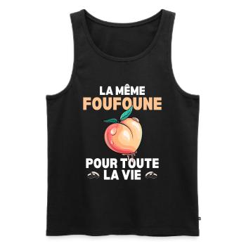 Die gleiche Muschi für das ganze Leben des zukünftigen Bräutigams - Männer Premium Bio Tank Top - Schwarz - Vorne - Michal (187cm)