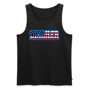 America Car Detailer Car Enthusiast Detailer - Men's Premium Organic Tank Top - black - Front - AI Model Male 178 light (178cm)
