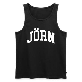 Scott - Men's Premium Organic Tank Top - black - Front - Michal (187cm)