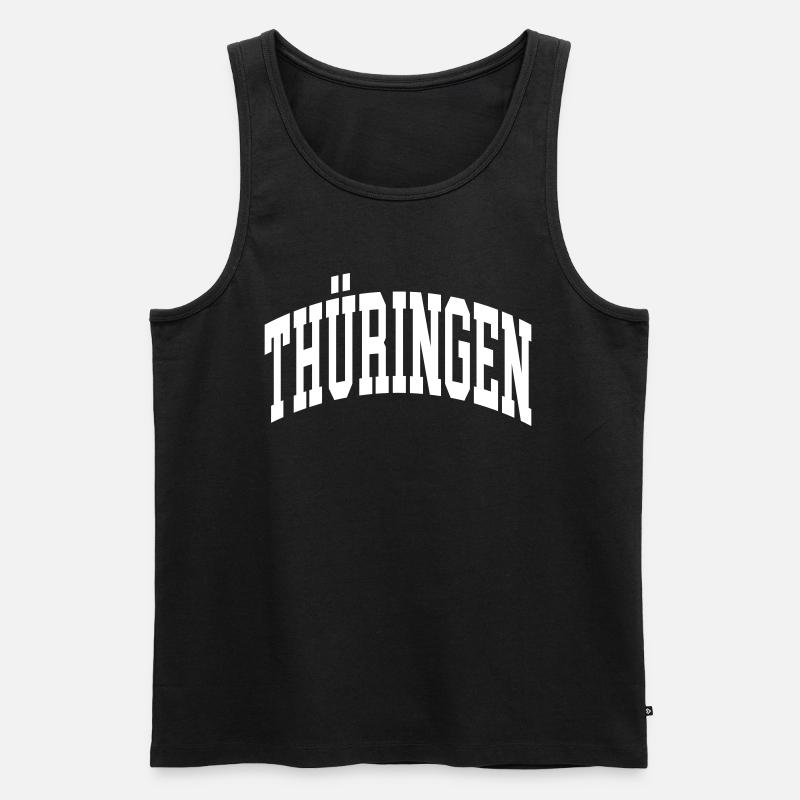 Thüringen - Männer Premium Bio Tank Top - Schwarz