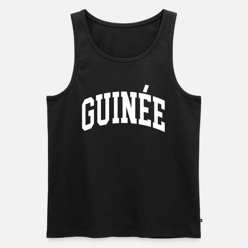 Guinea - Männer Premium Bio Tank Top - Schwarz