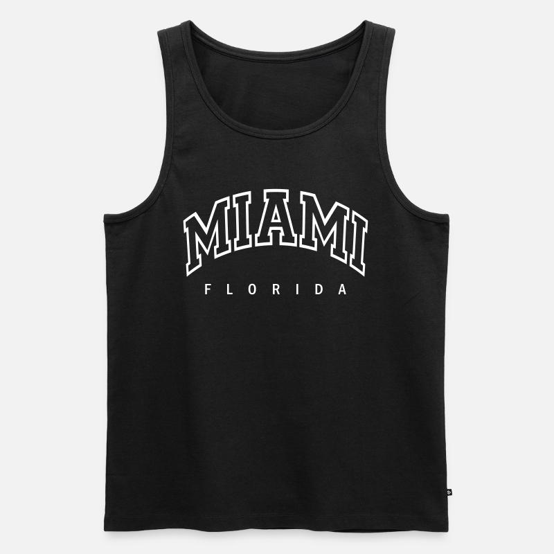 Miami - Männer Premium Bio Tank Top - Schwarz