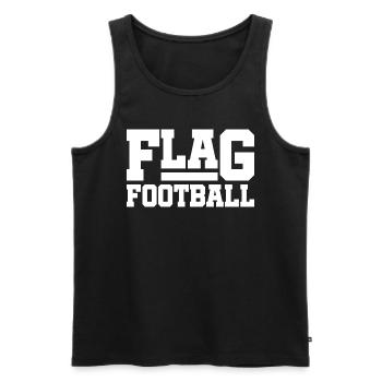 Flag Football Players Players - Men's Premium Organic Tank Top - black - Front - Michal (187cm)