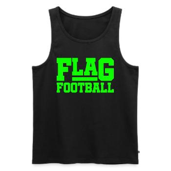 Flag Football Players Players Team - Men's Premium Organic Tank Top - black - Front - Michal (187cm)