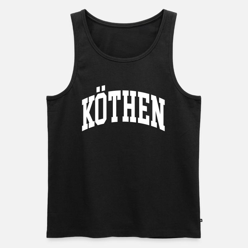 Köthen - Männer Premium Bio Tank Top - Schwarz