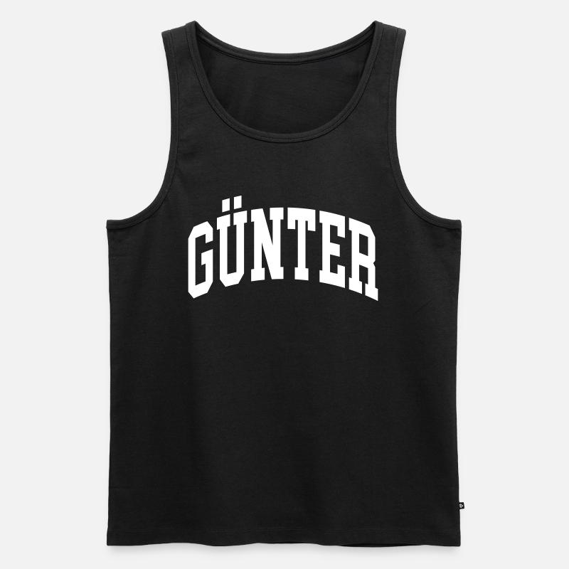 Günter - Männer Premium Bio Tank Top - Schwarz