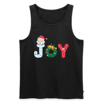 Weihnachten Santa Claus Merry Christmas - Men's Premium Organic Tank Top - black - Front - Michal (187cm)
