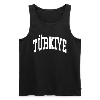 Turquie - Débardeur bio Premium Homme - noir - Devant - Michal (187cm)