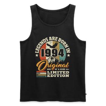 Original limitierte Auflage 1994 - Männer Premium Bio Tank Top - Schwarz - Vorne - Michal (187cm)