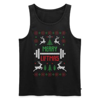 Weihnachten Geschenk Fitness Sport Bodybuilder Fun - Männer Premium Bio Tank Top - Schwarz - Vorne - Michal (187cm)
