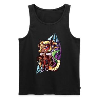 Monster girl série - chimére - Débardeur bio Premium Homme - noir - Devant - Michal (187cm)
