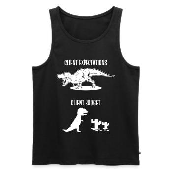Designer Graphic Designer Designer Artist - Men's Premium Organic Tank Top - black - Front - AI Model Male 178 light (178cm)