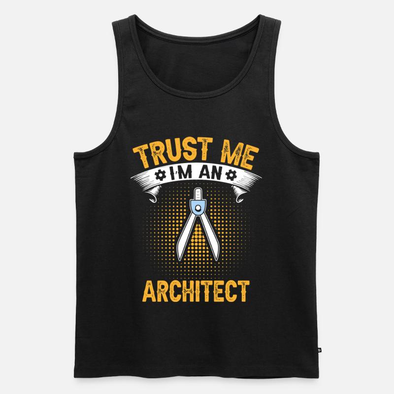 Architects Trust Me Engineering Design - Men's Premium Organic Tank Top - black