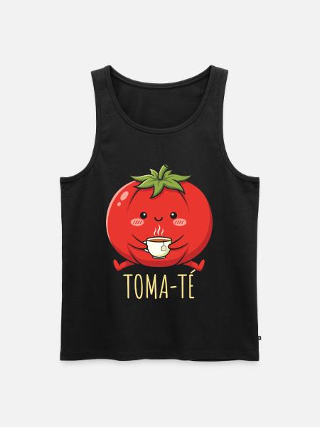 Lustige Spanischlehrerin der Maestra-Schule - Männer Premium Bio Tank Top - Schwarz