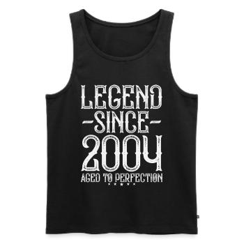 Legend 2004 Vintage Vintage Birthday Gift - Men's Premium Organic Tank Top - black - Front - AI Model Male 178 light (178cm)