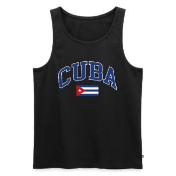 Cuba - Débardeur bio Premium Homme - noir - Devant - Michal (187cm)