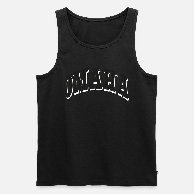 Omaha - Männer Premium Bio Tank Top - Schwarz