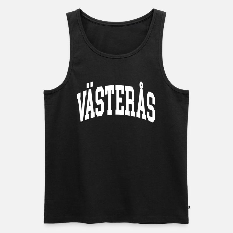 Västerås - Men's Premium Organic Tank Top - black