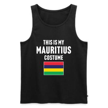 This my Mauritius costume - Men's Premium Organic Tank Top - black - Front - AI Model Male 178 light (178cm)