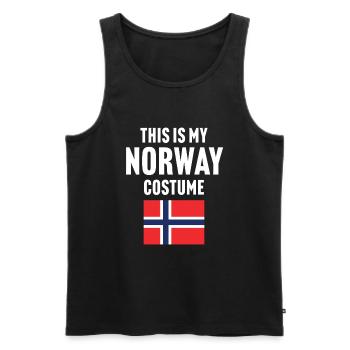 C’est mon costume de Norvège - Débardeur bio Premium Homme - noir - Devant - Michal (187cm)