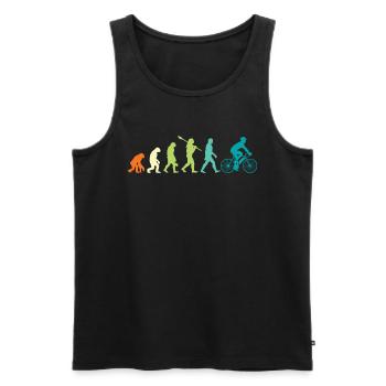 E Bike Retro E Bikes Vintage Elektro Bike - Männer Premium Bio Tank Top - Schwarz - Vorne - AI Model Male 178 light (178cm)