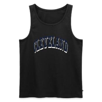 Cleveland - Débardeur bio Premium Homme - noir - Devant - Michal (187cm)