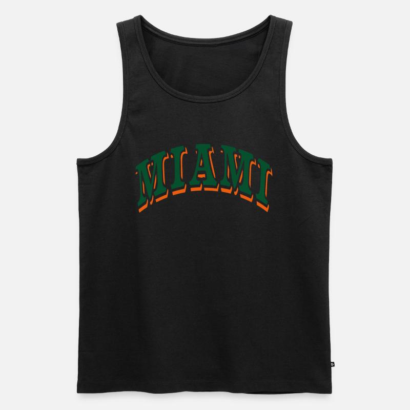 Miami - Männer Premium Bio Tank Top - Schwarz