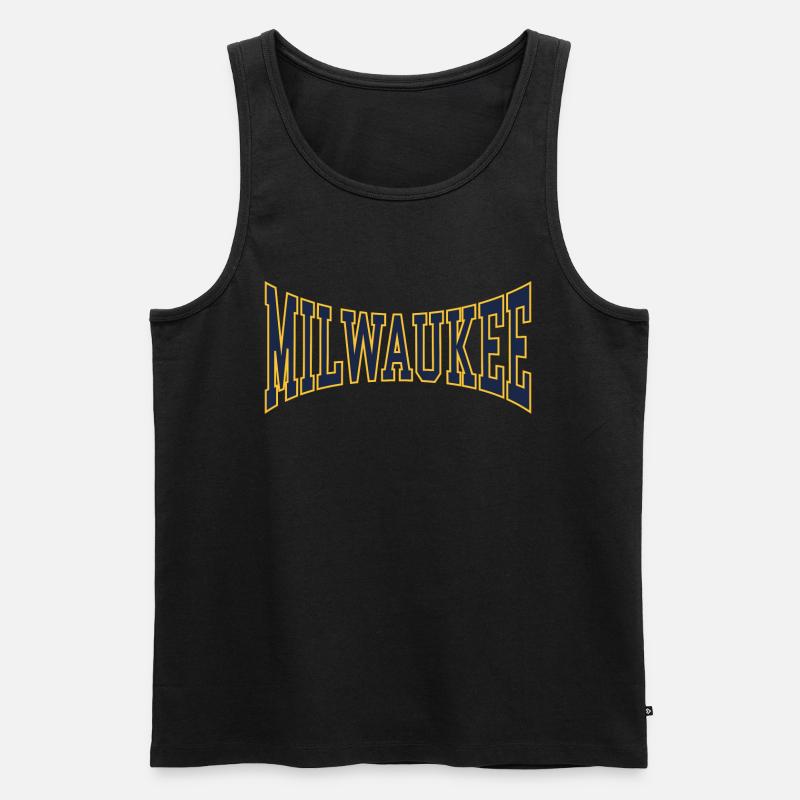 Milwaukee - Männer Premium Bio Tank Top - Schwarz