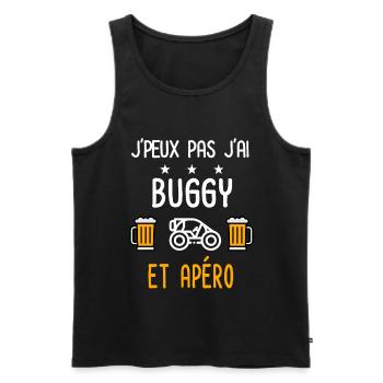 je peux pas buggy - Débardeur bio Premium Homme - noir - Devant - Michal (187cm)