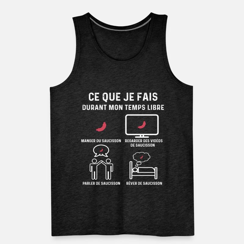 saucisson temps libre cadeau Débardeur bio Premium Homme
