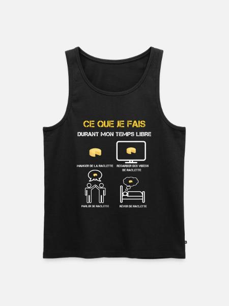Raclette Freizeitgeschenke - Männer Premium Bio Tank Top - Schwarz