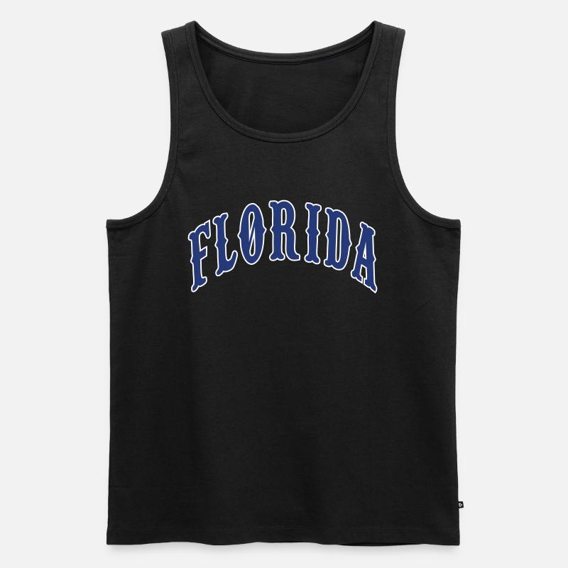 Florida - Männer Premium Bio Tank Top - Schwarz