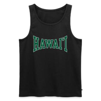 Hawaii - Men's Premium Organic Tank Top - black - Front - Michal (187cm)