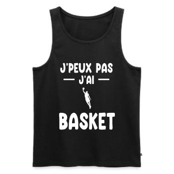 I can't I have basketball gift basketball player - Men's Premium Organic Tank Top - black - Front - Michal (187cm)