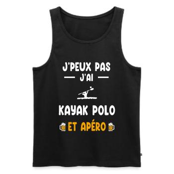 Kajakfahrer Ich kann nicht haben Kajak Polo Aperitif - Männer Premium Bio Tank Top - Schwarz - Vorne - Michal (187cm)