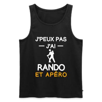 Ich kann nicht ich gewandert Aperitif Hockeyspieler - Männer Premium Bio Tank Top - Schwarz - Vorne - Michal (187cm)